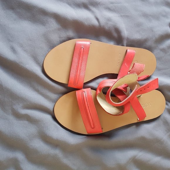 JCrew red Strappy sandal - Picture 1 of 2
